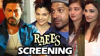 Watch Shahrukh Khan's RAEES SPECIAL Screening | Full HD Video | Daisy Shah, Farhan Akhtar, Saiyami Kher Video