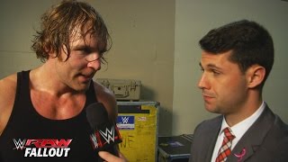Watch Dean Ambrose welcomes Hell: WWE Raw Fallout, October 12, 2015 Video