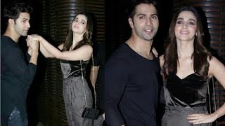 Watch Varun Dhawan & Alia Bhatt At Badrinath Ki Dulhania Success Party Video