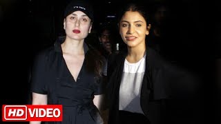 Watch Kareena Kapoor And Anushka Sharma SPOTTED At Airport Video