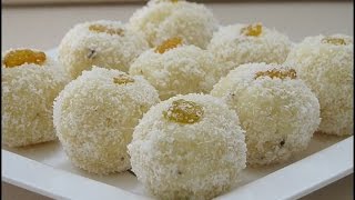 Watch nariyal ladoo recipe / coconut ladoo easy recipe Video