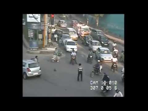 Watch CCTV Camera Caught Accident At Traffic Signal - Amazing Videos Video