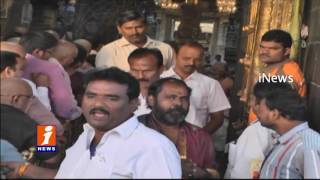Watch Income Tax Chief Srivastava and Tamil Nadu Revenue Minister Uday Kumar Visits Tirumala | iNews Video