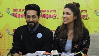 Watch Ayushmann and Parineeti Chopra At Meri Pyaari Bindu Promotions At Radio Mirchi | Video