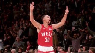 Watch Stephen Curry Ends All Star Weekend With  a Splash! Video
