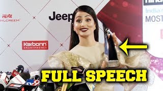 Watch Hina Khan FULL SPEECH After Winning Most Stylish Tv Personality Award 2018 Video