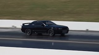 Watch WORLDS FASTEST & QUICKEST STREET REGISTERED RADIAL R32 GTR SKYLINE C&V PERFORMANCE 7.98 @ 176.7 MPH Video