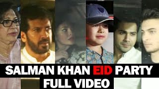 Watch Salman Khan's EID Party 2017 | FULL VIDEO | Varun Dhawan, Jacqueline, Ritesh, Matin Rey Tangu Video