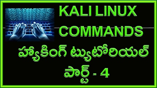 Watch Hacking Tutorial for beginners in Telugu Part 4 | Kali Linux Commands Video