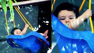 Watch Kareena's Son Taimur Ali Khan Enjoying On A Swing - CUTE Video Video