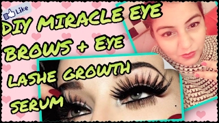 Watch DIY Eyebrow & Eyelash GROWTH SERUM - GROW thick Eyebrows & LONG Eyelashes OVERNIGHT | 100% EFFECTIVE Video