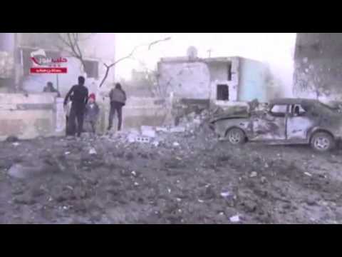 Watch Raw- Syrian Forces Hit Mosque With Barrel Bomb News Video Video