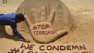 Watch Sand artist pays tribute to Westminster victims Video