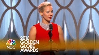 Watch Jennifer Lawrence Wins Best Actress in a Comedy at the 2016 Golden Globes Video