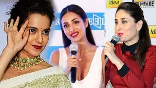 Watch Kareena Kapoor & Malaika Arora REACTION On Kangana Ranaut's Fight With Bollywood Video