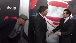 Watch Will Smith GRABS Ben Affleck's BUTT | Batman V Superman Premiere Video