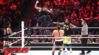 Watch Dean Ambrose & The Usos vs. Sheamus, Rusev & King Barrett: WWE Raw, December 28, 2015 Video