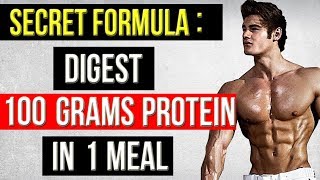 Watch DIGEST 100 GRAMS PROTEIN IN 1 MEAL ( ABSORB MORE PROTEIN IN 1 HOUR ) Video
