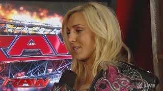 Watch Charlotte reveals her mindset heading into Hell in a Cell: WWE Raw, Oct. 5, 2015 Video