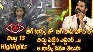 Watch Jr NTR bigg boss show day 13 highlights - Star maa - Episode 14-Ntr Big Villan Task To House mates - Video