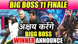 Watch Akshay Kumar To ANNOUNCE Bigg Boss 11 WINNER | Shilpa Shinde Or Hina Khan Video