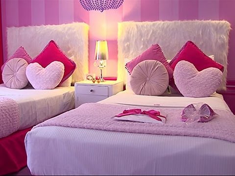 Watch Posh and Pink- First Barbie Hotel Room in World News Video Video