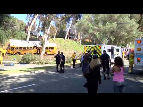 Watch Calif. School Bus Crash Hurts Driver, 11 Kids News Video Video