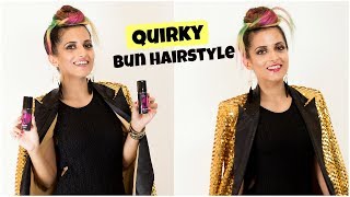 Watch Rock A Quick Quirky Bun Hairstyle For A Party With BBLUNT/ Knot Me Pretty Video