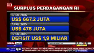 Watch BPS: Neraca Perdagangan April Surplus US$ 667,2 Juta Video