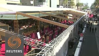 Watch Security tight at Oscars before stars reach red carpet News Video Video