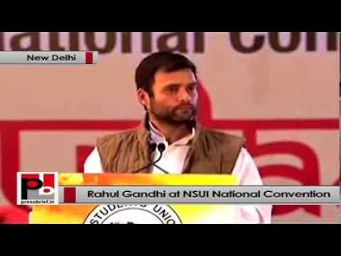 Watch Rahul Gandhi- We want to promote more young leaders in the Congress Video