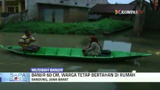 Watch Rumah Terendam Banjir, Warga Enggan Mengungsi Video