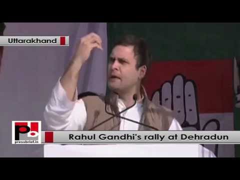 Watch Rahul Gandhi at Dehradun- BJP has only one aim, to grab PM post Video