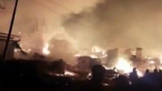 Watch Massive fire rips through Handwara, 18 structures burnt down Video