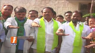 Watch Laxma Reddy and Srinivas Goud Plant Saplings at DMHO Office in Haritha Haram | Mahabubnagar | iNews Video