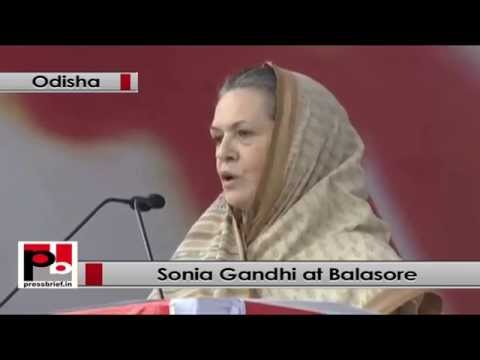 Watch Sonia Gandhi addresses election rally in Balasore (Odisha), slams BJP and BJD Video
