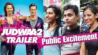 Watch Judwaa 2 TRAILER - Public Super EXCITED For Varun Dhawan's Double Role Video
