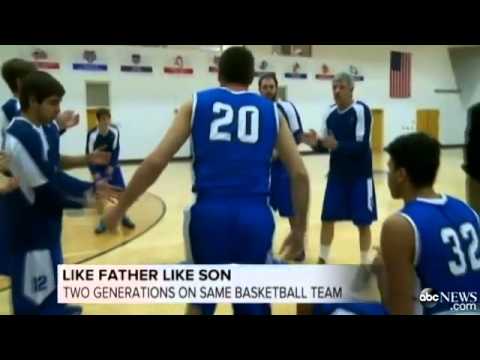 Watch Father, Son Hit Court as College Basketball Teammates News Video Video