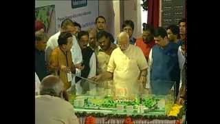 Watch PM Modi at Bhoomipujan of Dr. Ambedkar Memorial, Mumbai Video