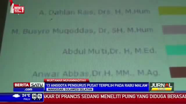 Watch 13 Anggota PP Muhammadiyah Terpilih Rabu Malam Video