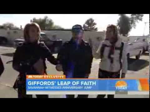 Watch Watch Gabby Giffords sky dive to mark shooting News Video Video