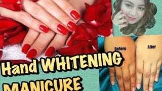 Watch Hand Whitening Manicure - Salon Style Nails at Home | Skin Whitening | JSuper Kaur Video