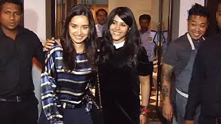 Watch Shraddha Kapoor & Ekta Kapoor SPOTTED On Dinner At Bastian Restaurant Video