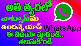 Watch à°µà°¾à°Ÿà±à°¸à°¾à°ªà±â€Œà°¨à± à°¤à°²à°¦à°¨à±à°¨à±‡ à°¯à°¾à°ªà±.. à°…à°¤à°¿ à°¤à±à°µà°°à°²à±‹..|New App is Ready to Launching soon to crossing whats app Video