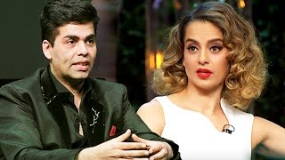 Watch Angry Karan Johar LASHES Out At Kangana Ranaut For Her Insulting Comment Video