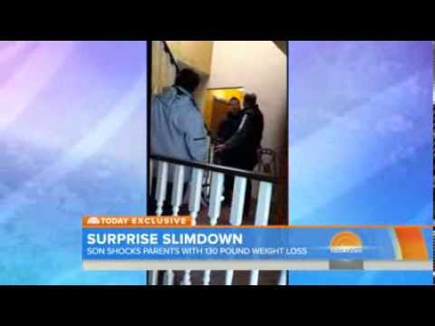 Watch Son surprises parents with 130 pound weight loss News Video Video