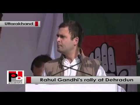 Watch Rahul Gandhi at Dehradun- BJP not serious to fight corruption Video