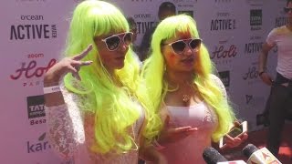 Watch Rakhi Sawant In FUNNY Look At Zoom Holi Party 2017 - Hilarious Video