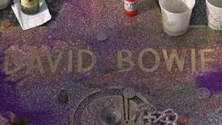 Watch Glitter, Candles Cover Bowie's Star in Hollywood Video