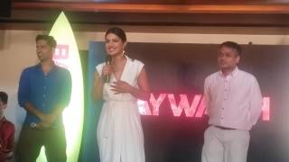 Watch Baywatch Official Press Conference Mumbai Priyanka Chopra Dwayne Johnson Video